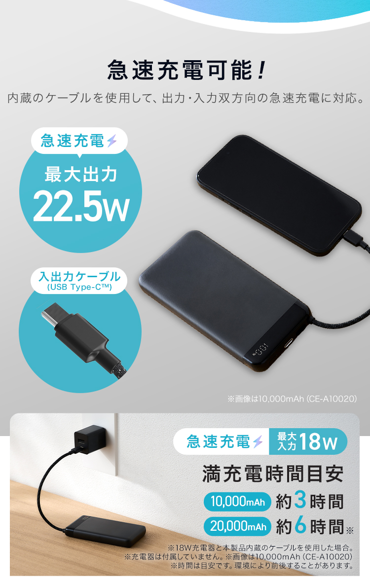 IRIS OHYAMA（アイリスオーヤマ） モバイルバッテリー 軽量 小型