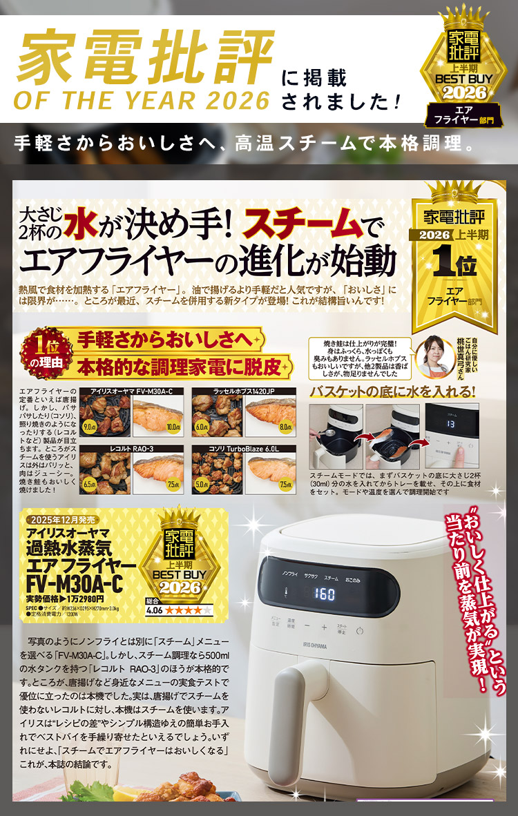 IRIS OHYAMA（アイリスオーヤマ） フライヤー 電気フライヤー 3L 家庭