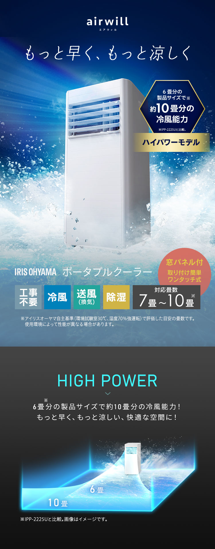 IRIS OHYAMA（アイリスオーヤマ） スポットクーラー ポータブル