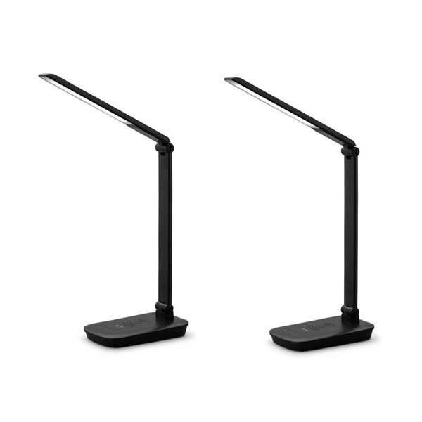 デスクライト LED 子供 おしゃれ 目に優しい 2個セット 充電 折り畳み 卓上 アイリスオーヤマ LEDデスクライトQi充電シリーズ 平置きタイプ 調光 LDL-QFD | IRIS OHYAMA | 02