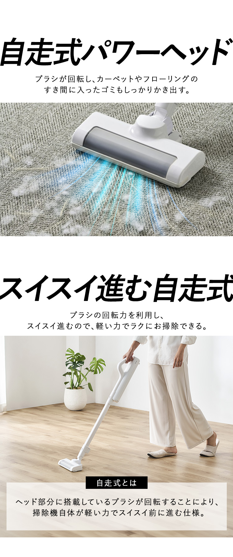 IRIS OHYAMA（アイリスオーヤマ） 掃除機 コードレス 軽量 紙パック式