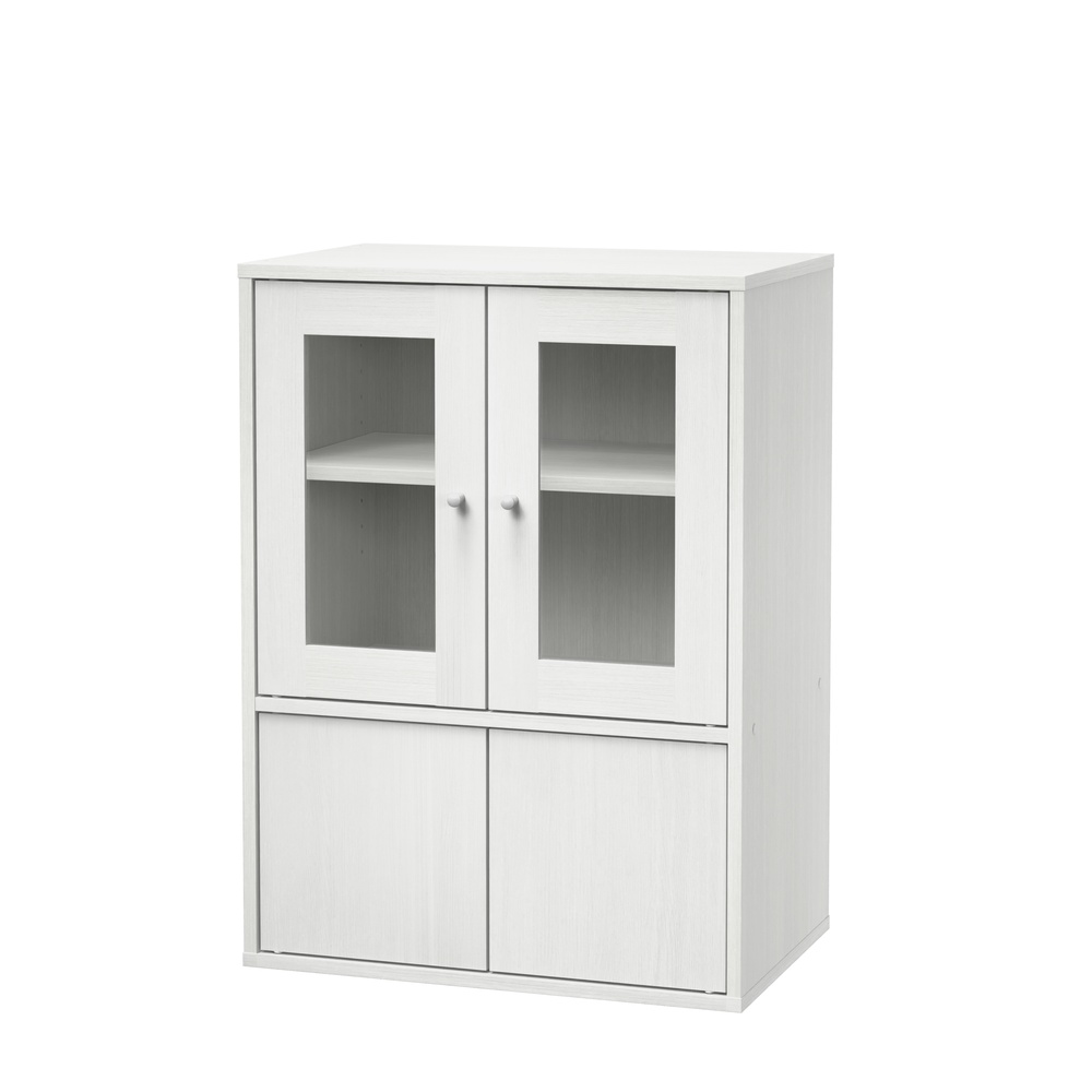 食器棚 ロータイプ 幅60 奥行38.8 高さ81.6 キャビネット ガラス サイドボード キッチン リビング 収納 一人暮らし アイリスオーヤマ GKN-9060R * | IRIS OHYAMA | 01