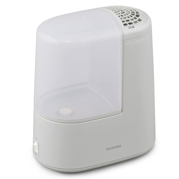 IRIS OHYAMA 置き型加湿器 ホワイト IRIS OHYAMA（アイリスオーヤマ） 加湿器 スチーム式 加熱式 卓上 7畳
