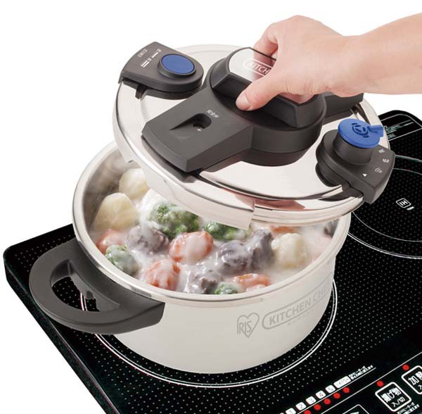 IRIS OHYAMA（アイリスオーヤマ） KITCHEN CHEF かんたん開閉圧力鍋 6L