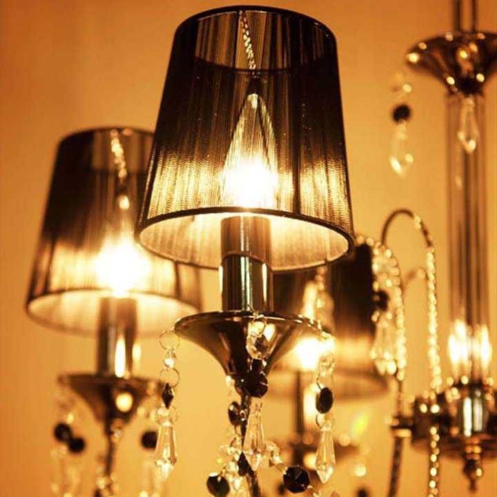 シャンデリア おしゃれ 引掛シーリング LED電球付 モーツァルト8灯