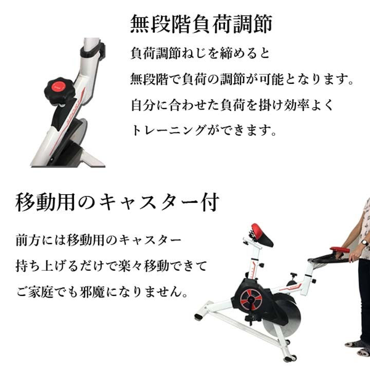 SIS スピンバイク S02 YS-S02-WH・BK・RD SIS (代引不可)(TD) : マイ