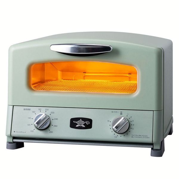オーブントースター トースター 4枚焼き グラファイト グリル＆トースター AGT-G13B-G アラジン (D)｜joylight｜02