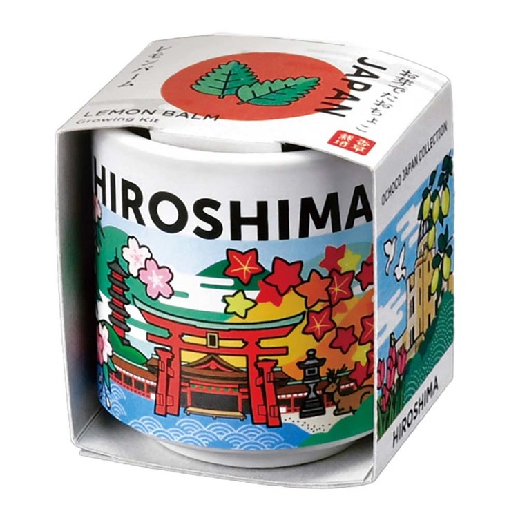 栽培キット栽培セットネギ葱飛騨レモンバーム広島聖新陶芸【2種セット】お芽でたおちょこJAPAN 