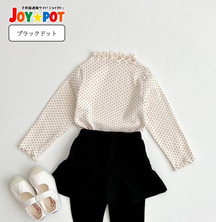 キッズ ベビー服 Tシャツ ブラウス 長袖 花柄 ドット柄 秋服 春服 子供服 女の子 80 90 100 110 120 130 | キッズ | 05