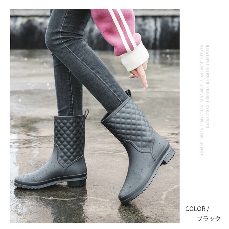 市場 レインシューズ レインブーツ レイン ブラック カジュアル ショート丈 黒 通勤 ブーツ 長靴 防水 レディース メンズ