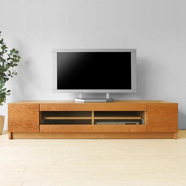 テレビ台 ローボード ブラックチェリー材 受注生産商品 ブラック