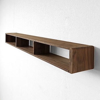 在庫限り廃番】ウォールシェルフ WSシリーズ 飾り棚 ウォールナット