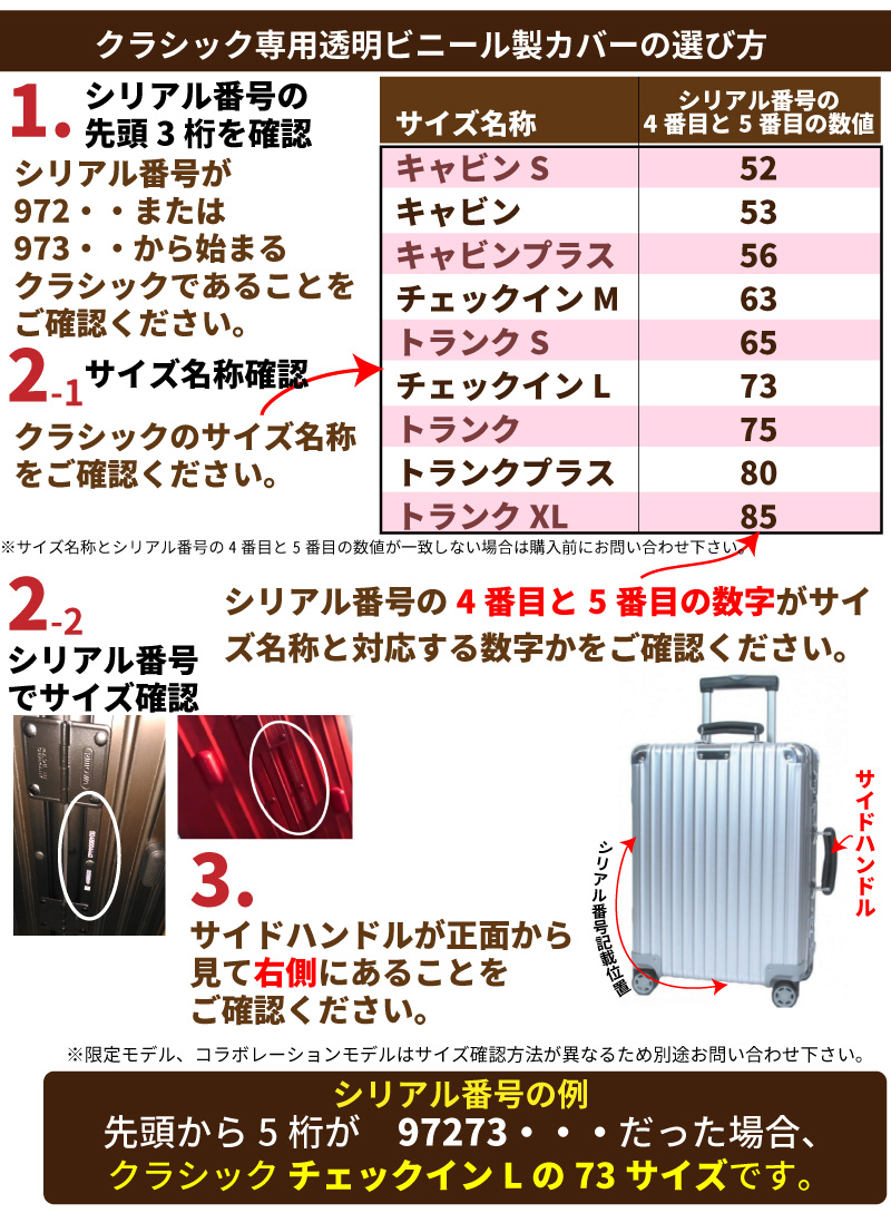 リモワのクラシック用カバー