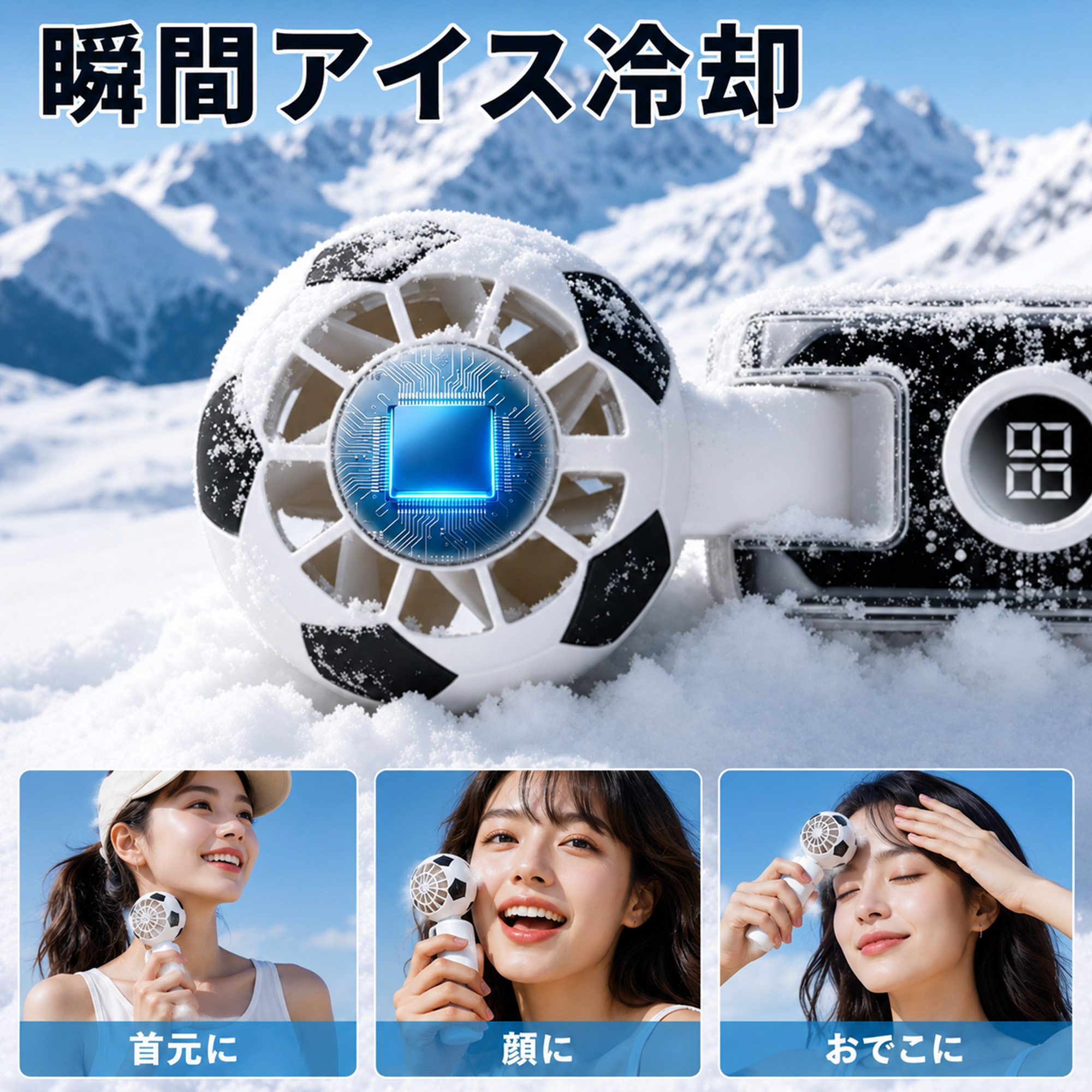 携帯扇風機 首掛け扇風機