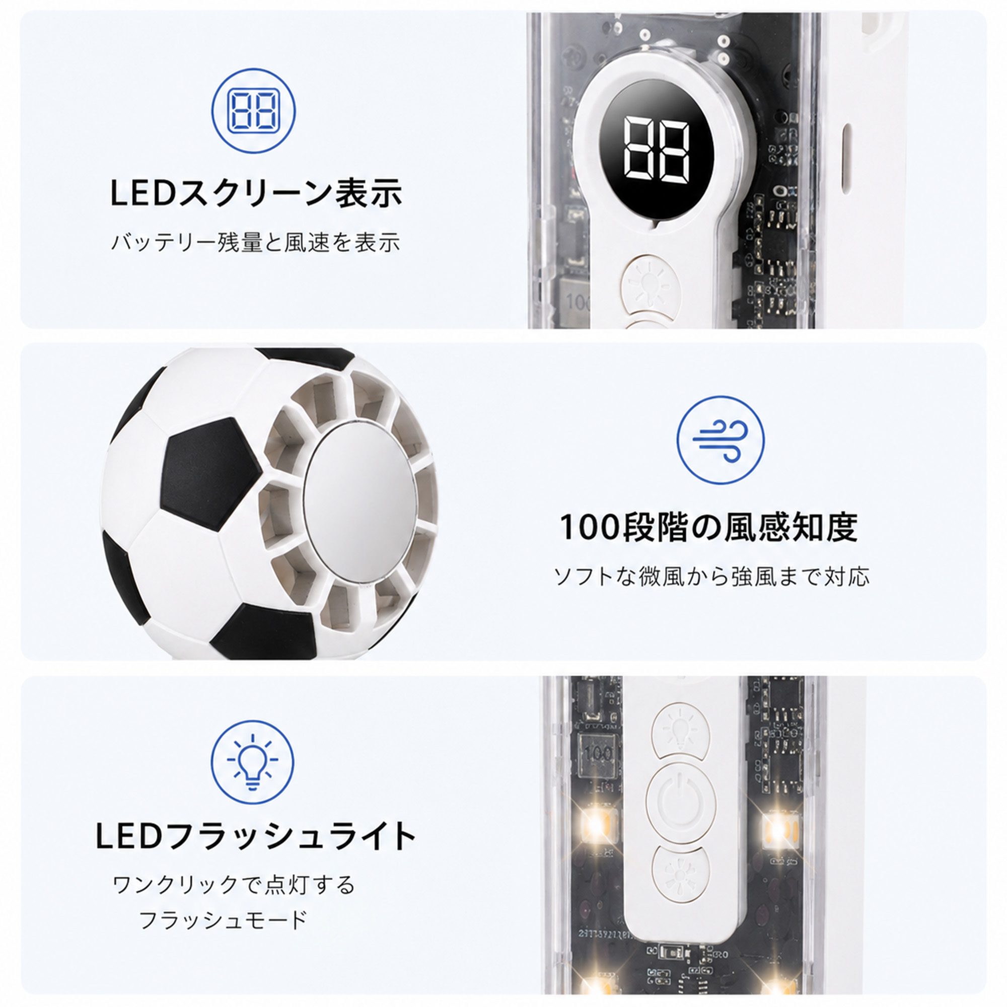 携帯扇風機 首掛け扇風機