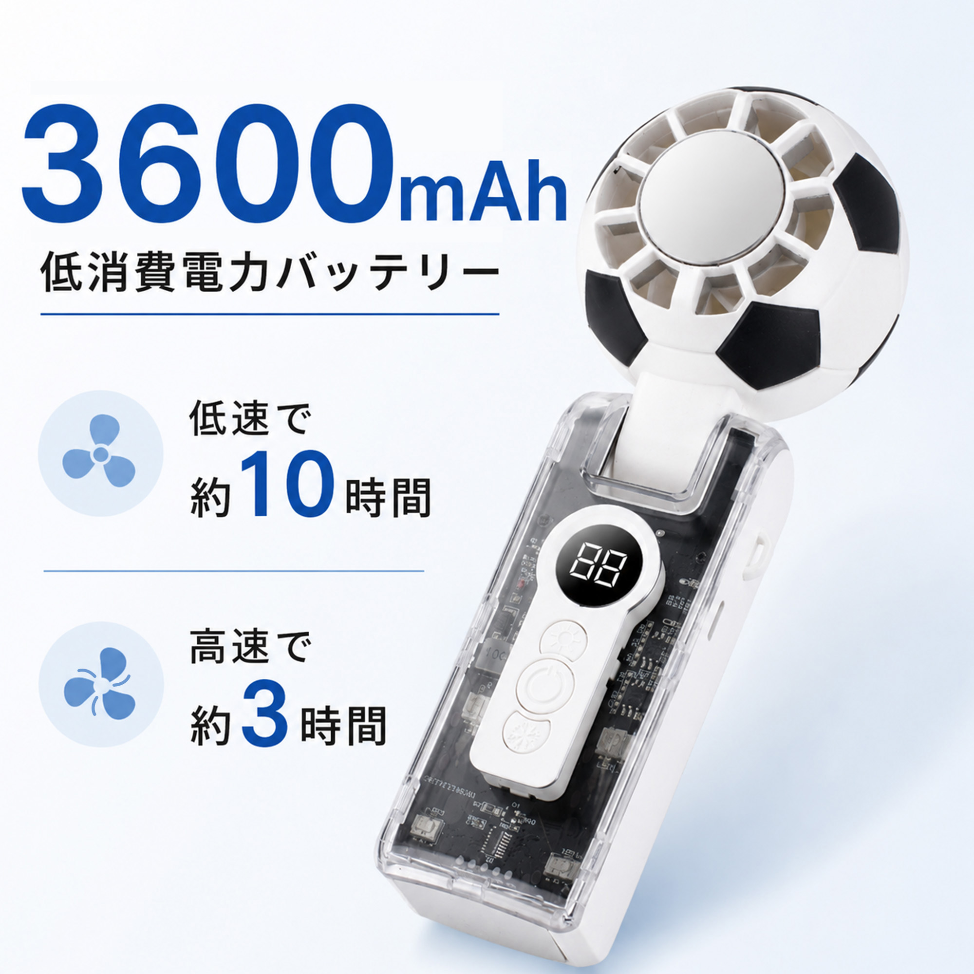 携帯扇風機 首掛け扇風機