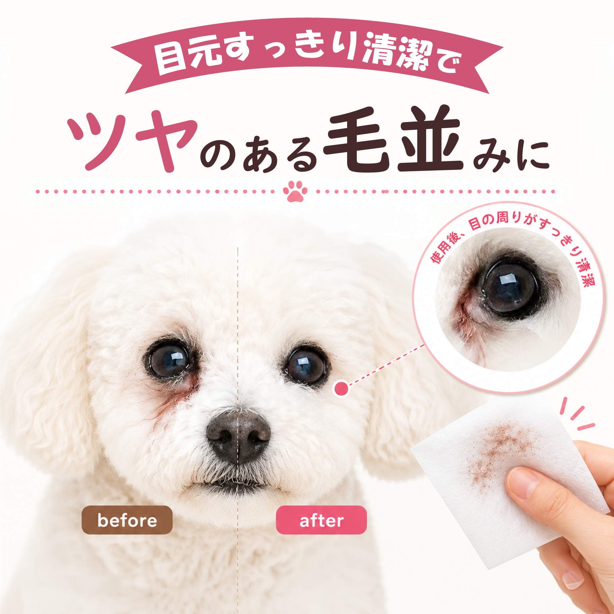 SAIROFI（サイロフィ） 犬 猫 涙やけシート 涙焼け 目ヤニ 目やに