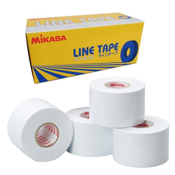 【再入荷】 MIKASA（スポーツ） ミカサ ラインテープ 50mm幅×25m 4巻入 テープ・マスキングテープ