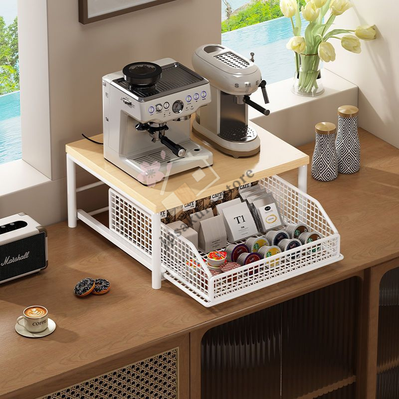 引き出し式デスクトップ キッチン 収納ラック 野菜かご キッチン