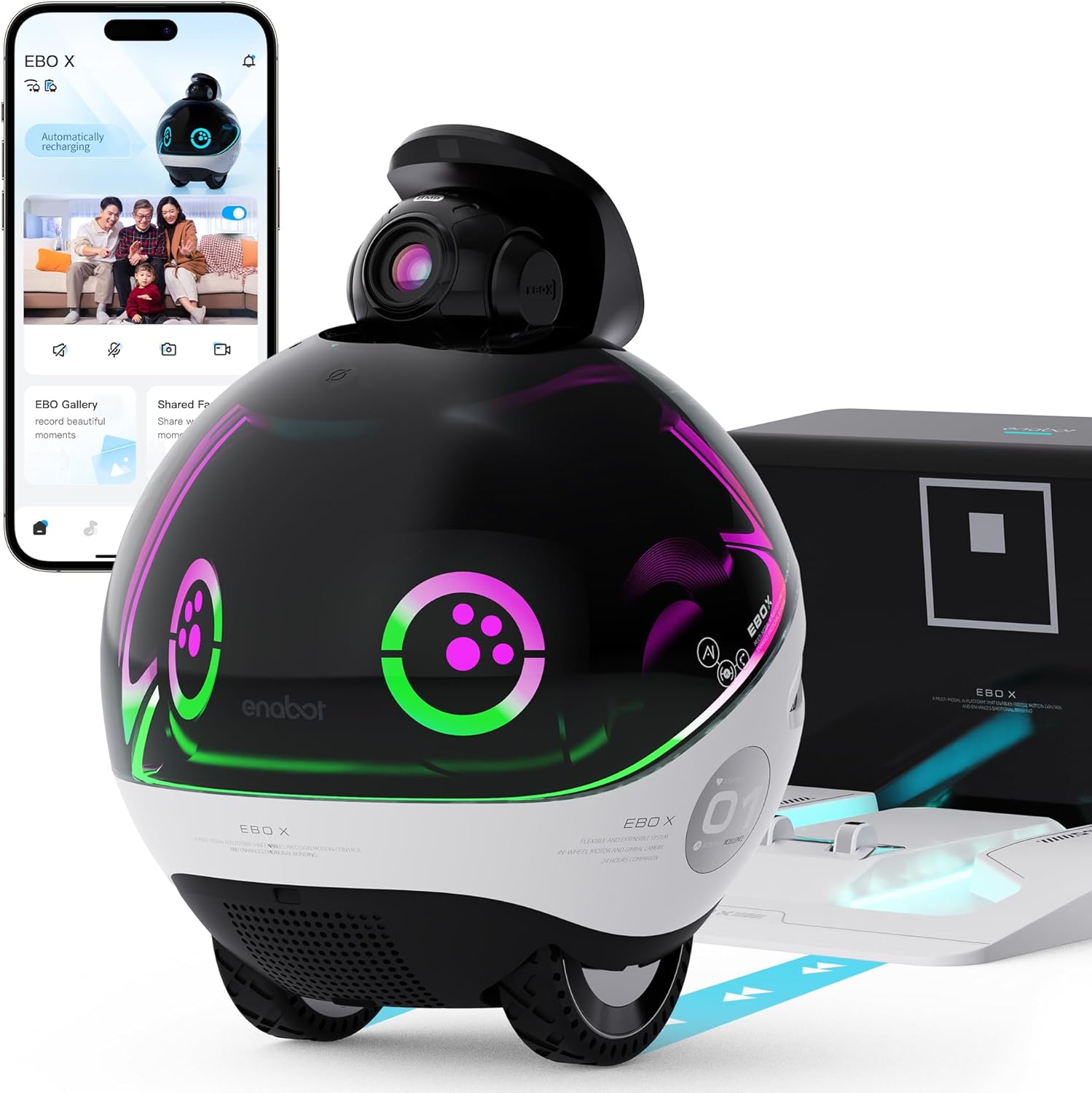 Enabot EBO X ホームロボット スピーカー内蔵 Alexa音声制御 スマートマッピング機能搭載 移動式ホームモニタリングロボット 4K  セキュリティカメラ : ebo-x : JPStars Online Shop - 通販 - Yahoo!ショッピング