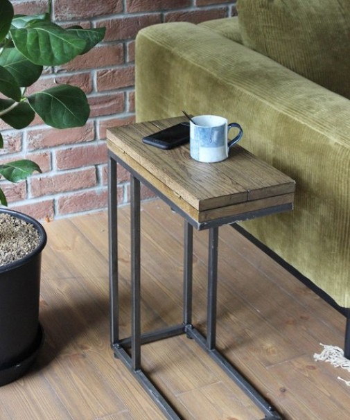 JOURNAL STANDARD FURNITURE ジャーナルスタンダードファニチャー PSF SIDE TABLE QI ピーエスエフ  サイドテーブル QI ワイヤレス充電