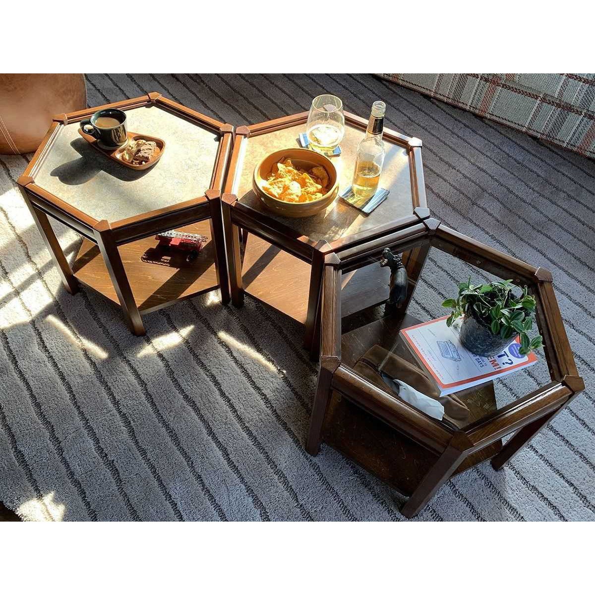 ACME Furniture アクメファニチャー BROOKS HEXAGONTABLE グレー