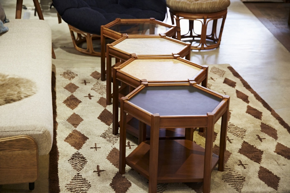 ACME Furniture アクメファニチャー BROOKS HEXAGONTABLE グレー