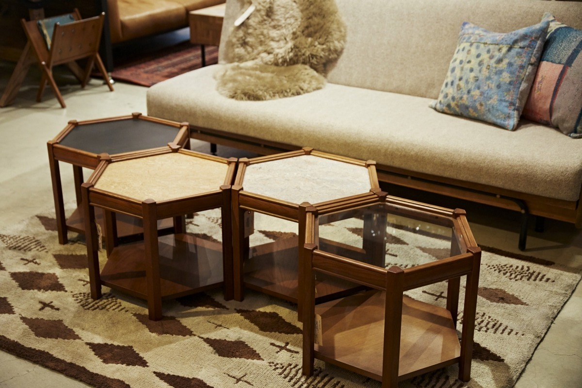 ACME Furniture（アクメファニチャー） BROOKS HEXAGONTABLE グレー