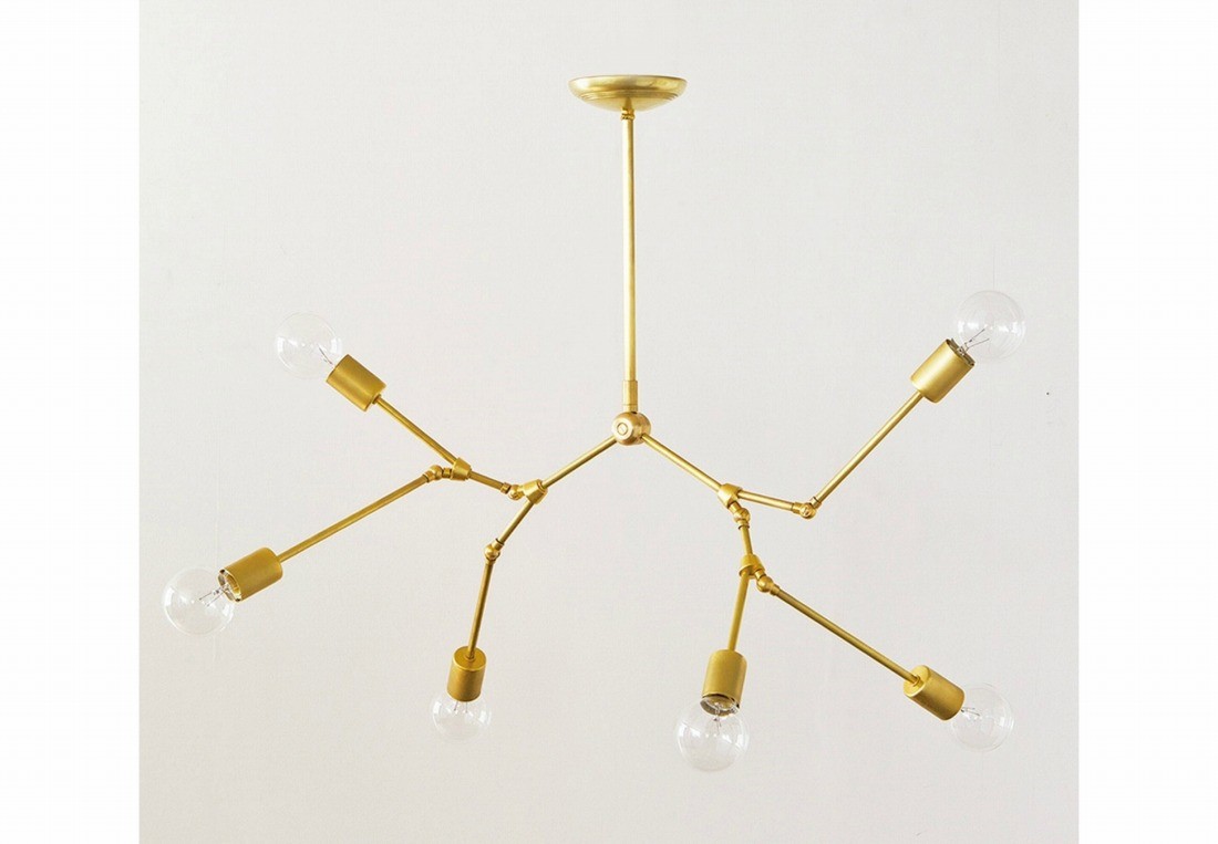 ACME Furniture アクメファニチャー SOLID BRASS LAMP 6ARM