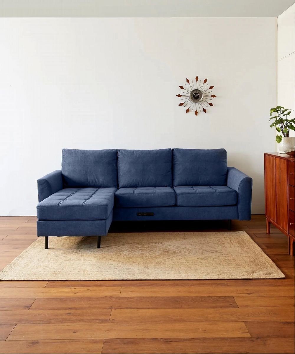 PSF JOURNAL STANDARD FURNITURE COUCH SOFA NAVY ジャーナル