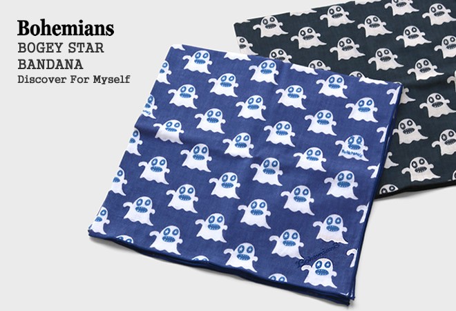 [クーポン対象外]ボヘミアンズ/BOHEMIANS ボギースターバンダナ ハンカチ オバケ BOGEY STAR BANDANA レディース  メンズ[メール便可能] Ub7SF0romF, レディースファッション - jennilynproulx.com