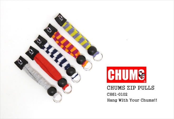 [クーポンで20%OFF]チャムス/CHUMS チャムスジッププル ストラップ CHUMS ZIP PULLS  CH61-1147/CH61-1172[メール便可能] : chums-610102 : JScompany Yahoo!店 - 通販 -  Yahoo!ショッピング