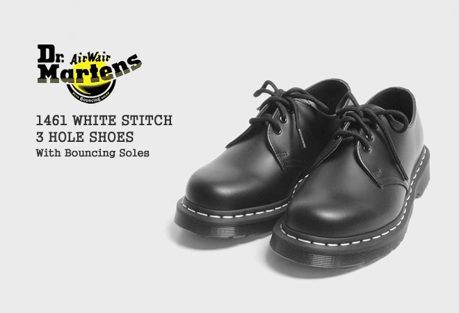 クーポンで20%OFF]ドクターマーチン/Dr.Martens 1461ホワイトステッチ スムースレザー3ホールシューズ 1461WS  24757001 レディース メンズ :drmartens-1461ws:JScompany Yahoo!店 - 通販 - Yahoo!ショッピング