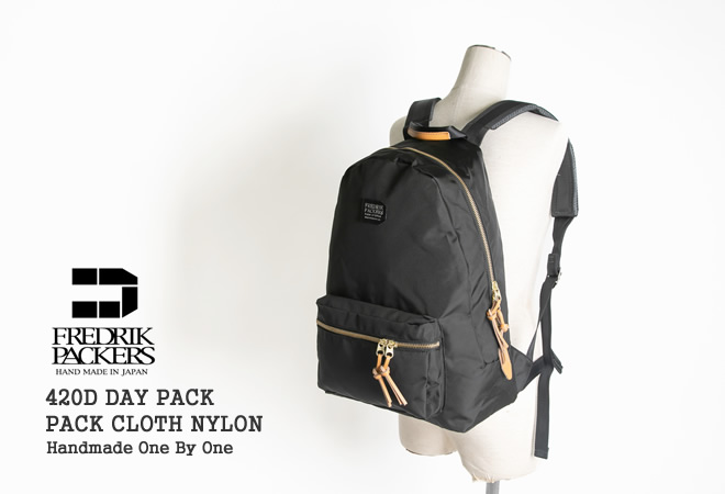 春☆FREDRIK PACKERS 420D DAY PACK☆ブラック☆ FREDRIK PACKERS（フレドリックパッカーズ） フレドリックパッカーズ
