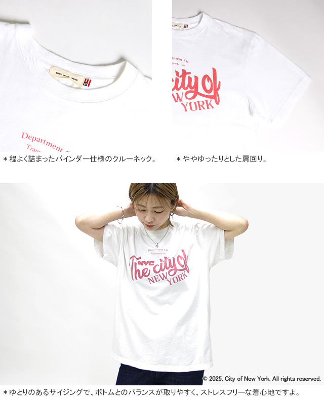 【GOOD ROCK SPEED】City of NYロゴT ホワイト GOOD ROCK SPEED/グッドロックスピード NYC ロゴT（Tシャツ