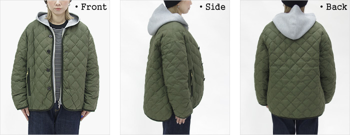 GYMPHLEX（ジムフレックス） 30%OFF ノーカラーキルトジャケット