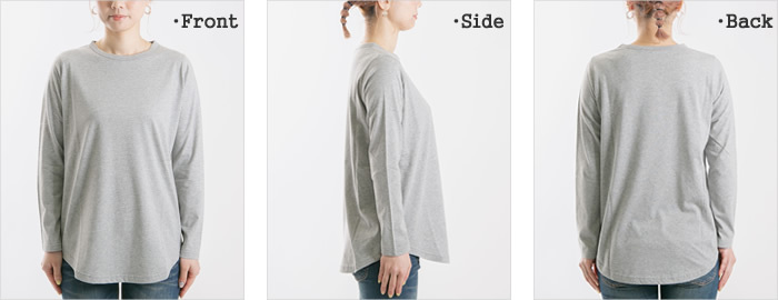 [クーポンで20%OFF]アルモニ/harmonie ふんわり天竺裾ラウンドロング丈ロングスリーブ 長袖Tシャツ 82080015 レディース[1点のみメール便可能] 楽天市場】【マラソン限定5%OFFクーポン】【予約カラーあり