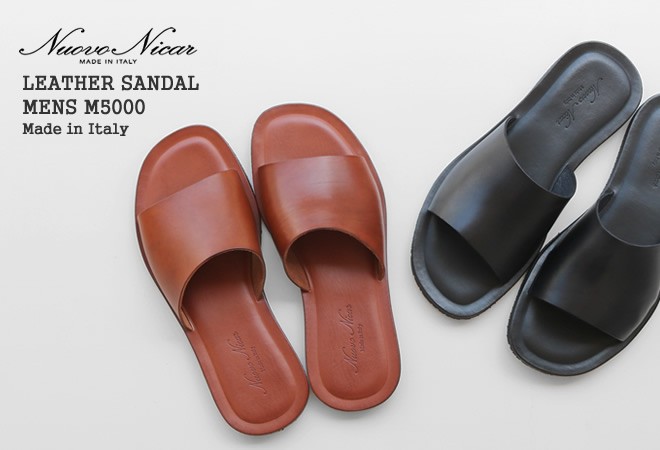 クーポンで20%OFF]ヌオヴォニカール/Nuovo Nicar レザーサンダル