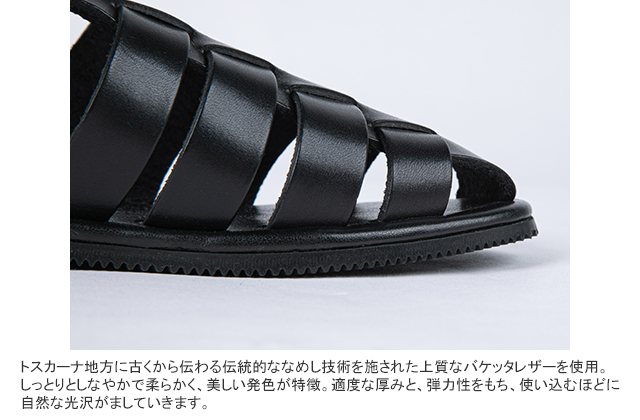 クーポンで20%OFF]ヌオヴォニカール/Nuovo Nicar レザーサンダル