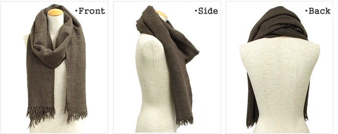 クーポンで20%OFF]ソイル/SOIL ボイルドウールストール BOILED WOOL