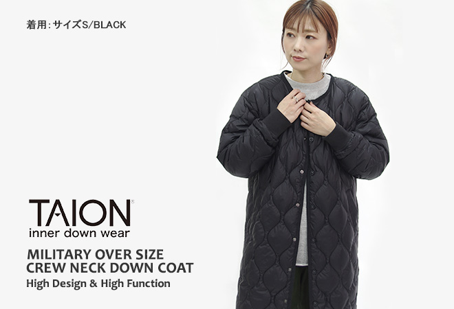 TAION（タイオン） 20%OFF ミリタリーオーバーサイズクルーネック