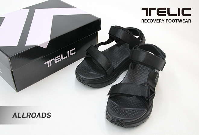 TELIC ALLROADS-S4 リカバリーサンダル テリック ブラック リカバリーサンダル｜ALLROADS -S4 - Black｜TELIC（テリック