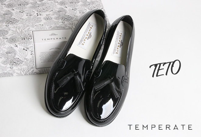クーポンで20%OFF]テンパレイト/TEMPERATE テト レインローファー