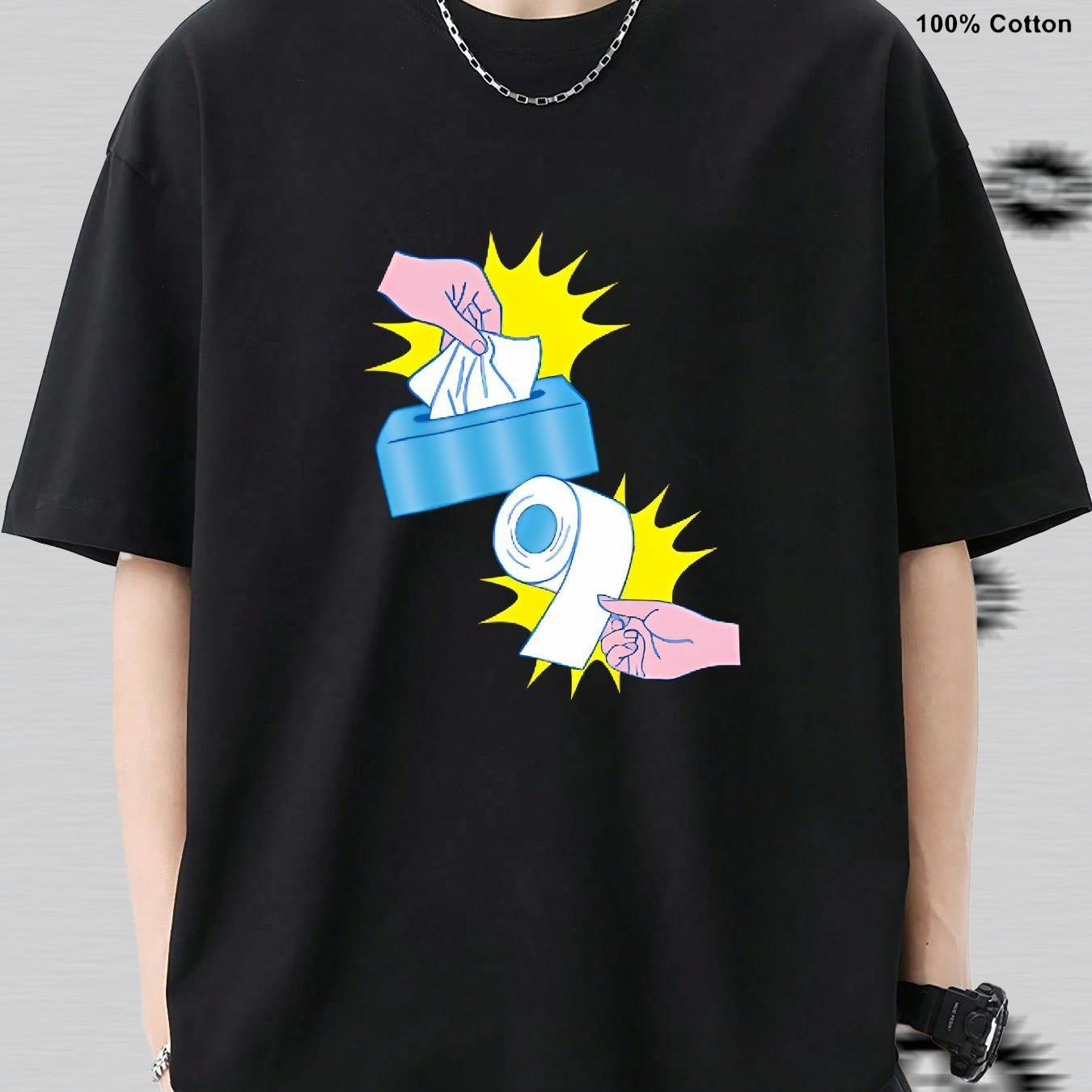 オーガスタ プリント Vネック ラグラン 半袖 Tシャツ M 白 黒 綿 観戦 メンズ 面白いアニメグラフィック Tシャツ 日本マンガプリント