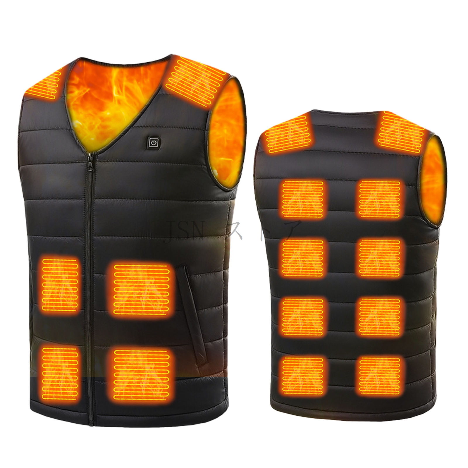 電熱ベスト ヒーターベスト 大きいサイズ S-6XL 12箇所発熱 加熱 ヒートベスト 3段階温度調整 USB給電 Vネック 防寒 男女兼用 紳士  通勤通学 屋外作業 丸洗い : LHTヤフー店 - 通販 - Yahoo!ショッピング [ｉｎｏｔｅｎｋａ] 電熱ベスト インナー ヒーターべスト  大きい ... [ｉｎｏｔｅｎｋａ] 電熱ベスト インナー ヒーターべスト 大きいサイズ xs-6xl 前後独立温度調整 3段階調整 メンズ 男女兼