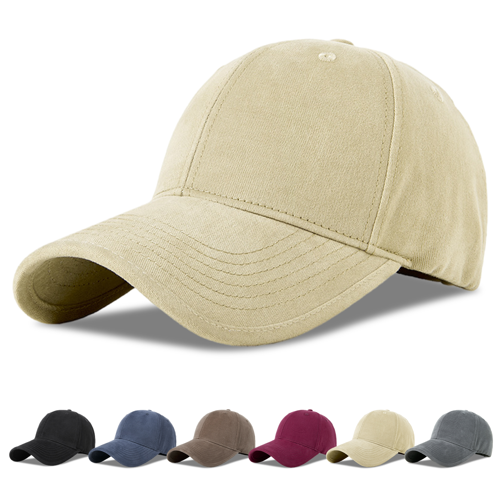 キャップ メンズ 深め 大きいサイズ 特大60~65cm 調節可 無地 帽子 二重型崩れにくい 軽量 UVカット 日除け スポーツ テニス ゴルフ アウトドア 登山 釣り |  | 01