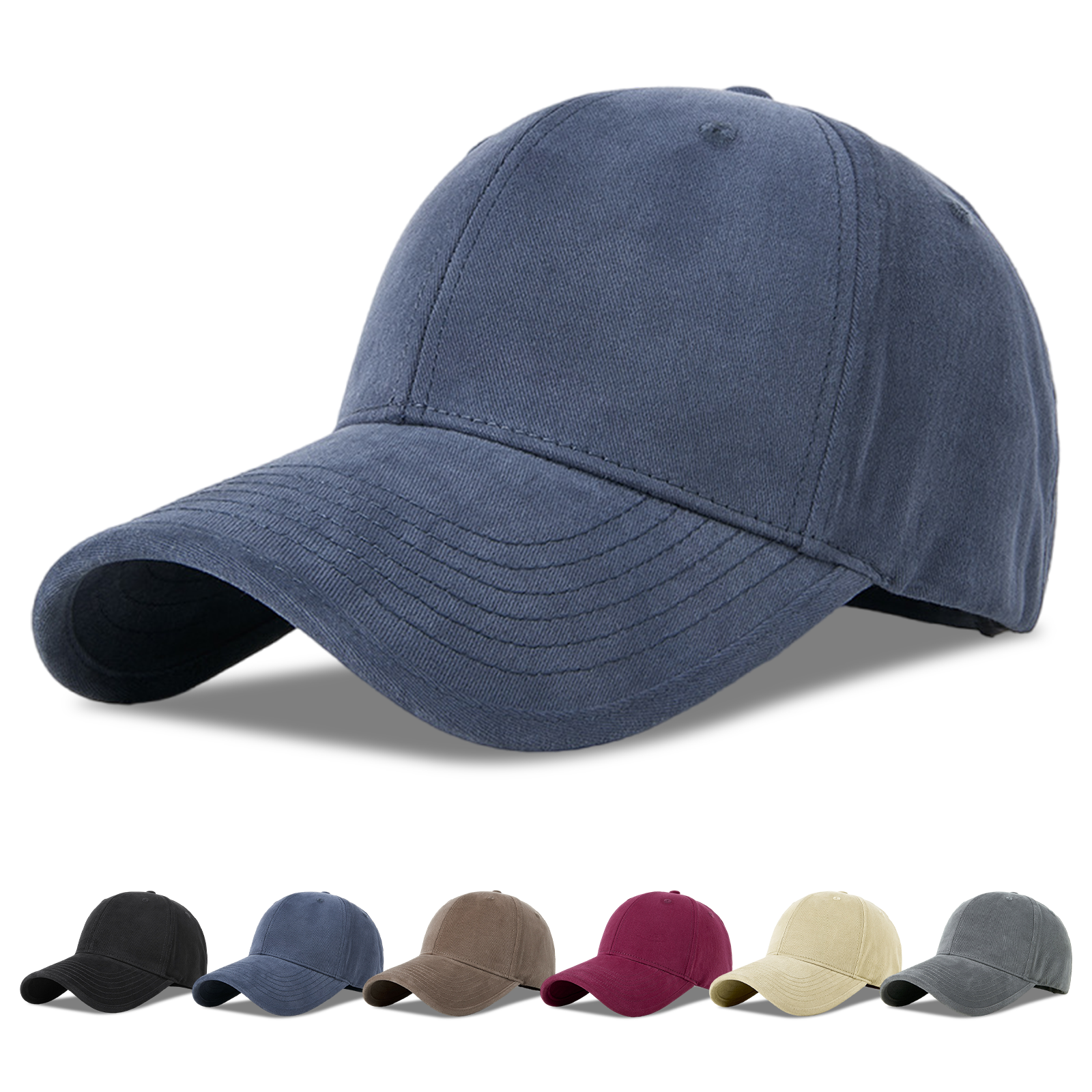 キャップ メンズ 深め 大きいサイズ 特大60~65cm 調節可 無地 帽子 二重型崩れにくい 軽量 UVカット 日除け スポーツ テニス ゴルフ アウトドア 登山 釣り |  | 03