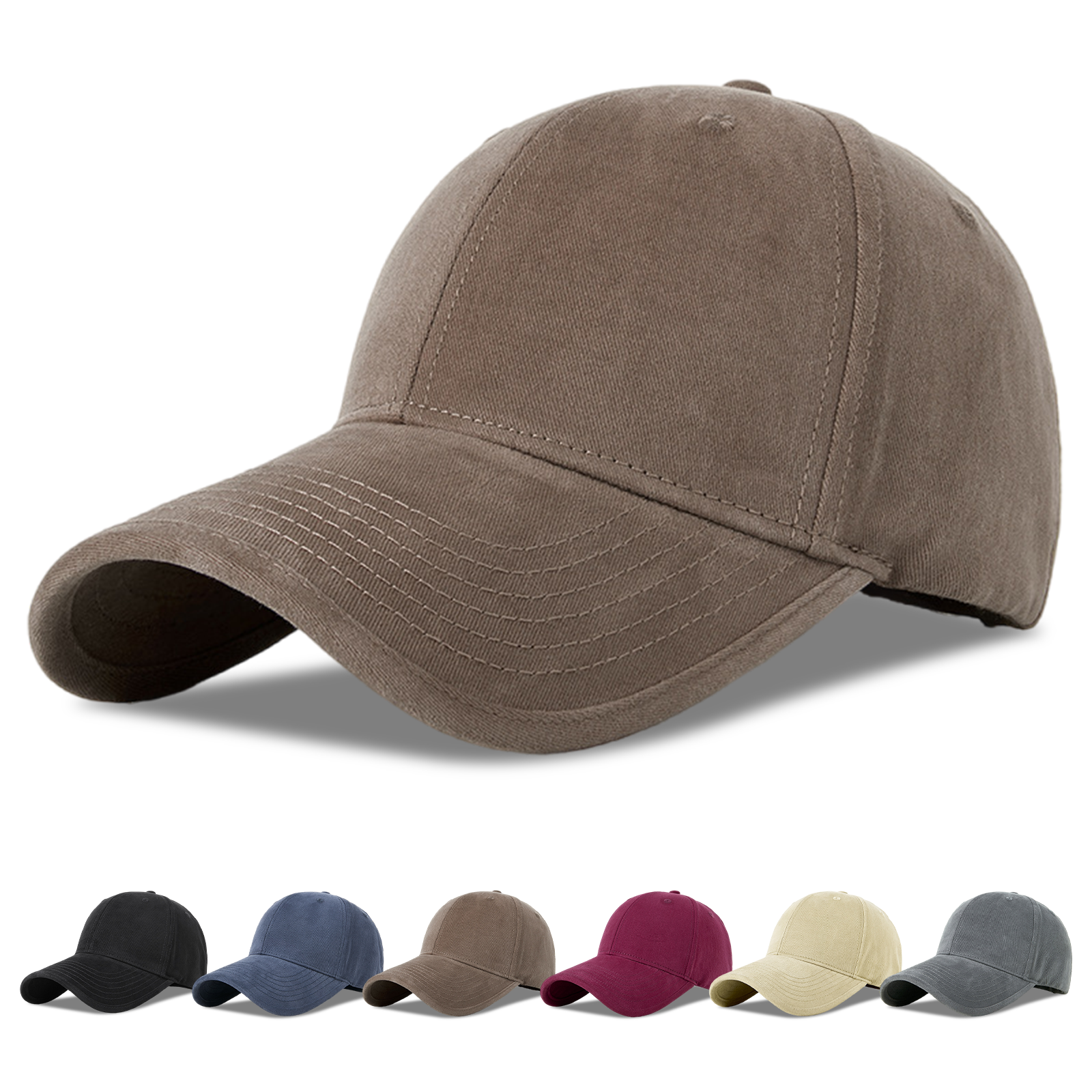 キャップ メンズ 深め 大きいサイズ 特大60~65cm 調節可 無地 帽子 二重型崩れにくい 軽量 UVカット 日除け スポーツ テニス ゴルフ アウトドア 登山 釣り |  | 05