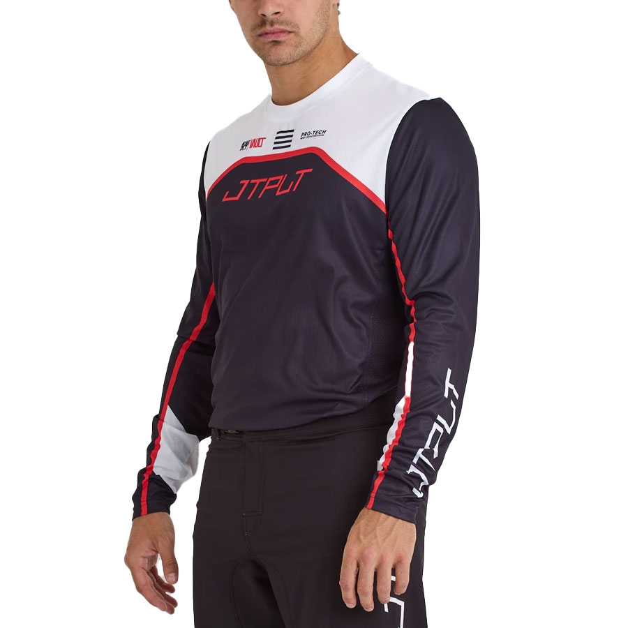 JETPILOT ジェットパイロット ラッシュガード メンズ 長袖 ジャージ ジェットスキー RX MOTO JERSEY 黒/紫/グレー S-XL S24617  2025新作 | JETPILOT | 01