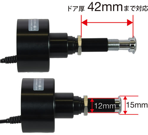 サンメカトロニクス カラードアカムHD ドアビューアー型カメラ 防犯